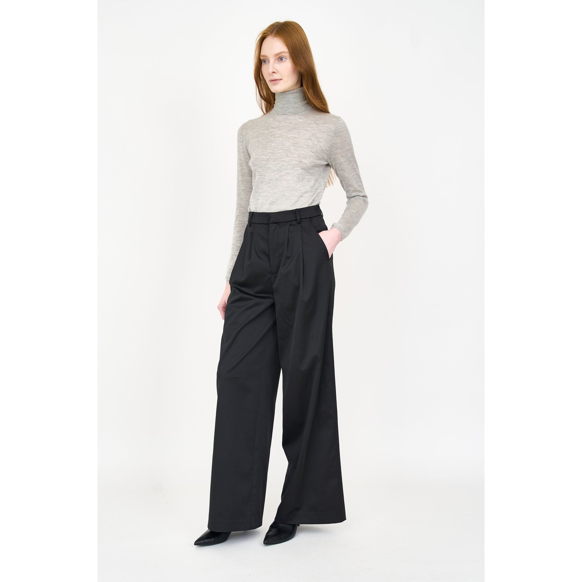 Dylan Pant | Black Satin