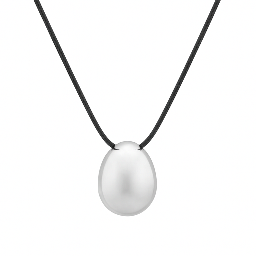 Bean Necklace | Silver