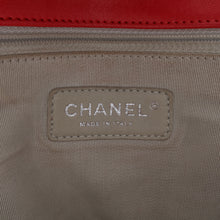 Chanel | Pre-Owned Maxi Washed Lambskin Chain Around Flap | Red