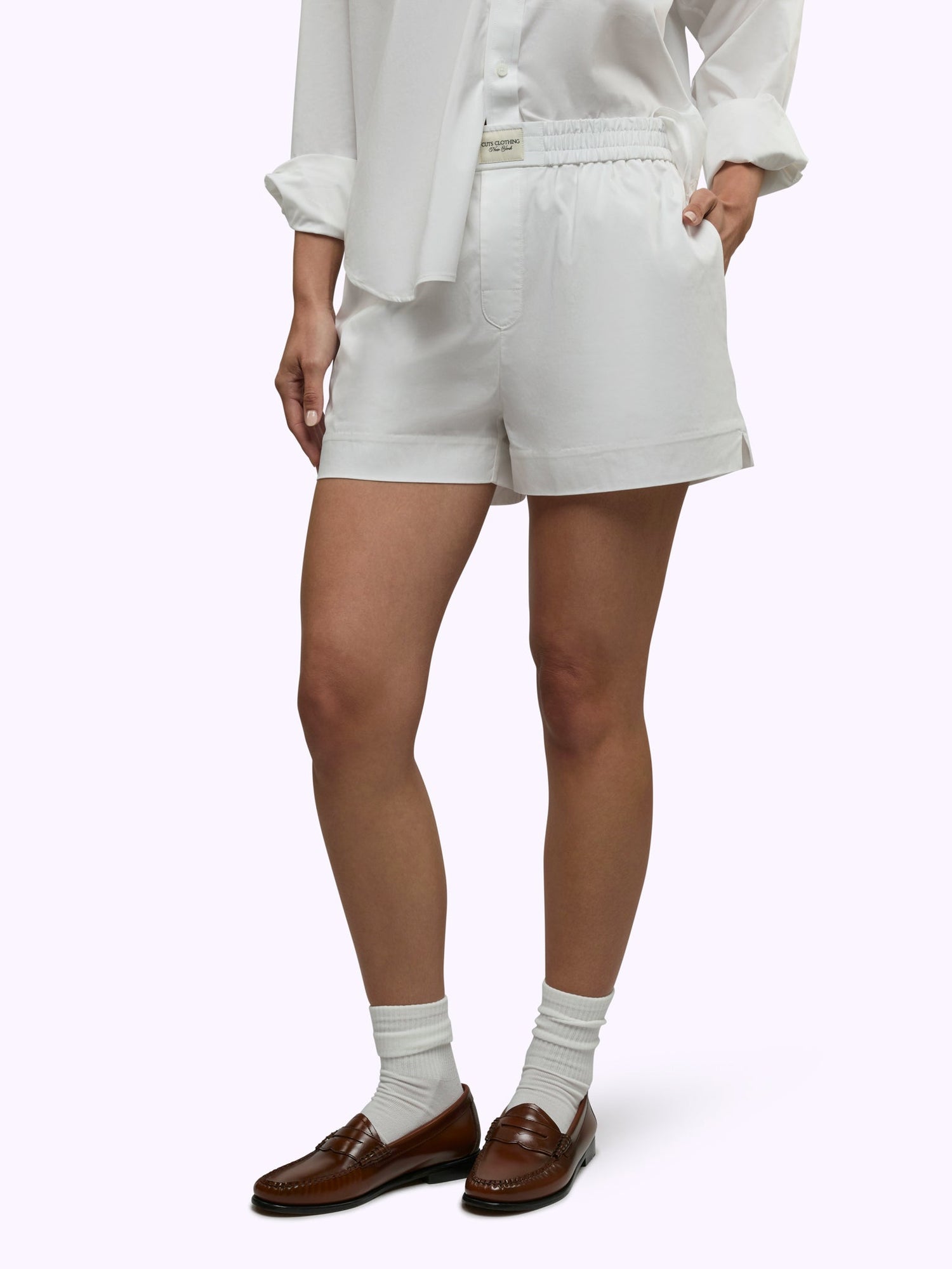Womens | Soho Classic-Fit Boxer Short | White