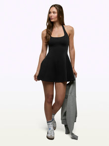 Womens | Chelsea Form-Fitting Halter Dress | Black