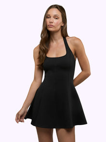 Womens | Chelsea Form-Fitting Halter Dress | Black