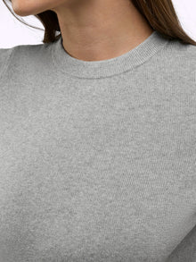 Womens | Soho Form-Fitting Knit Tee | Heather Grey