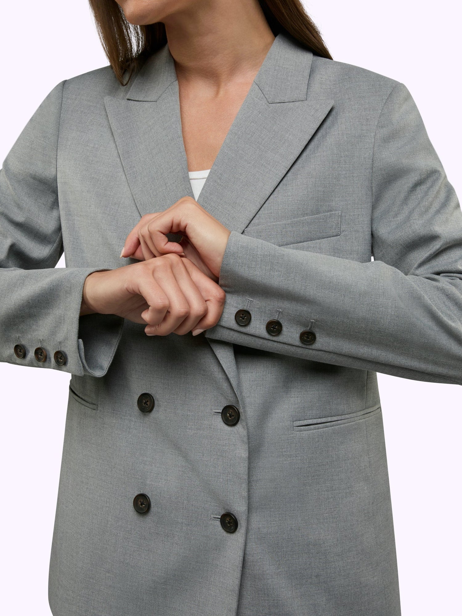 Womens | Soho Relaxed-Fit Blazer | Heather Charcoal