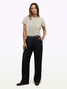 Womens | Soho Relaxed-Fit Pull-On Trouser | Marine Navy