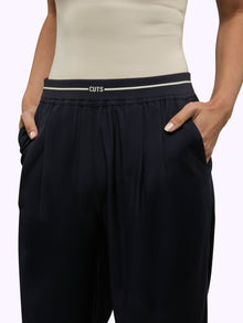 Womens | Soho Relaxed-Fit Pull-On Trouser | Marine Navy