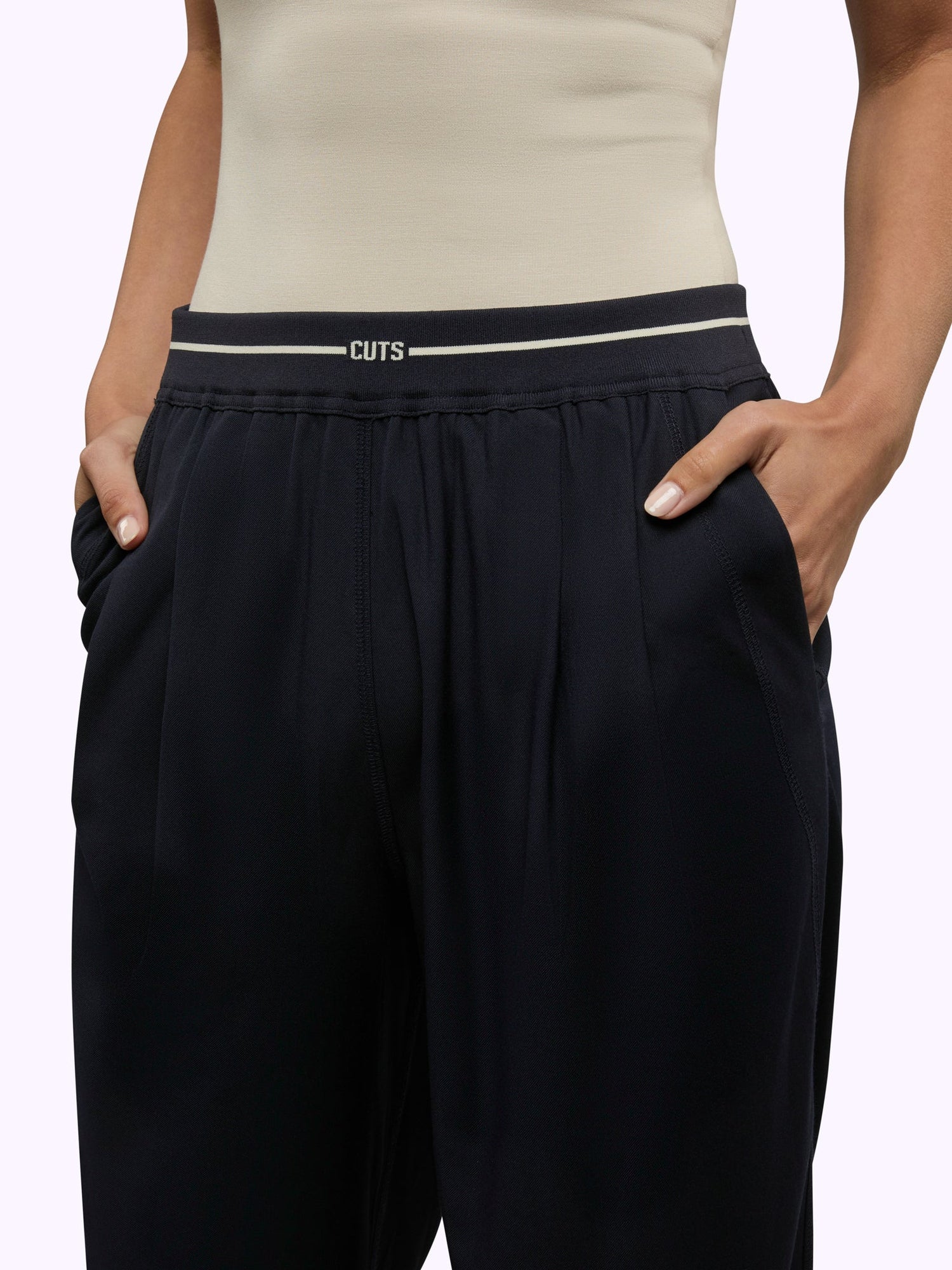 Womens | Soho Relaxed-Fit Pull-On Trouser | Marine Navy
