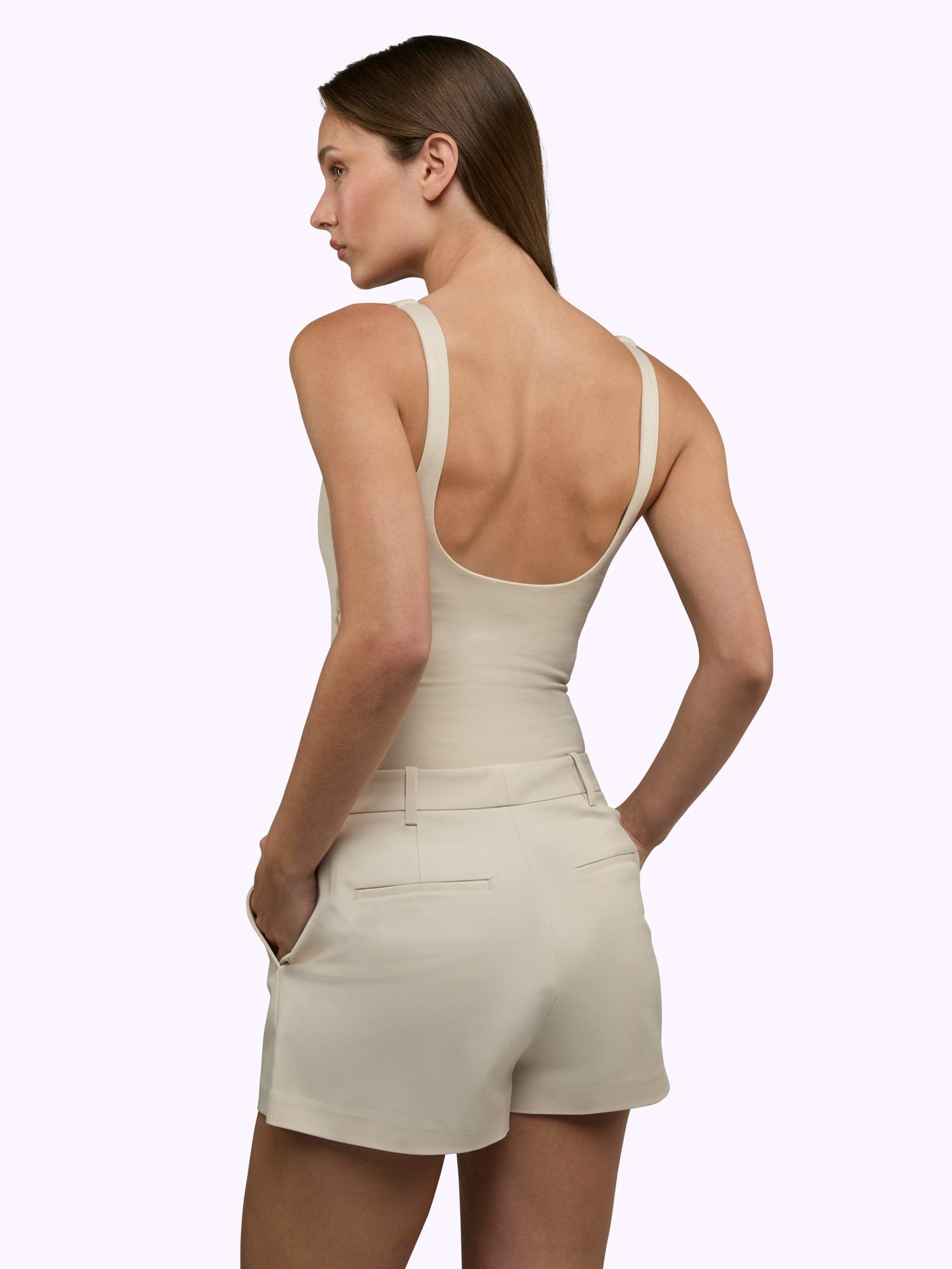 Womens | Essential Form-Fitting Bodysuit | Clay