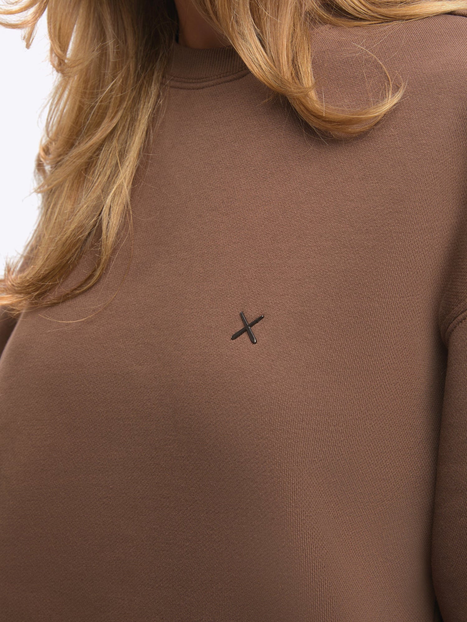 Womens | Divine Relaxed-Fit Fleece Pullover | Mocha