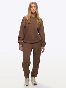 Womens | Divine Relaxed-Fit Fleece Pullover | Mocha