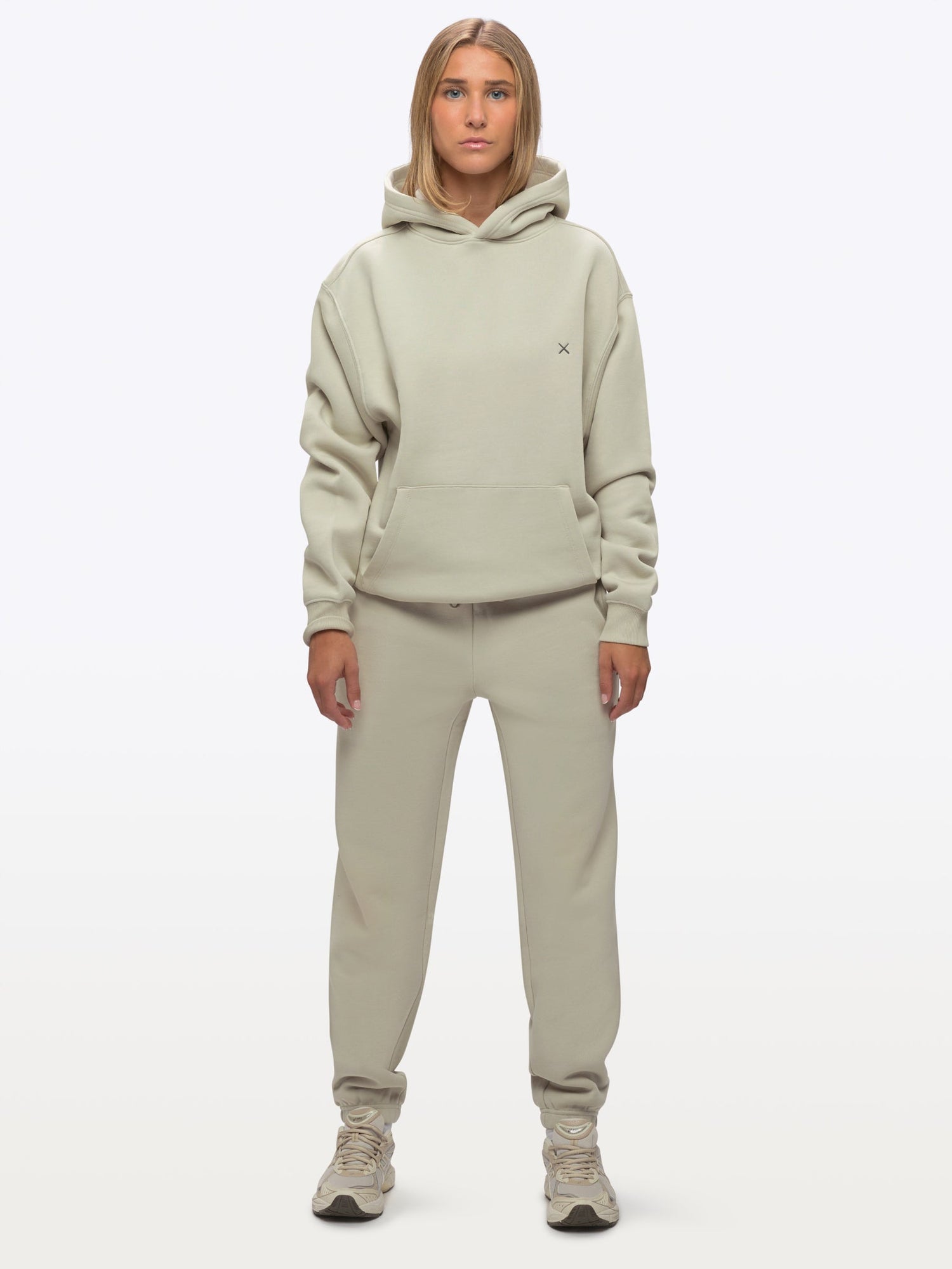 Womens | Divine Relaxed-Fit Fleece Hoodie | Parchment