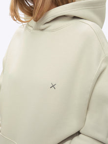 Womens | Divine Relaxed-Fit Fleece Hoodie | Parchment