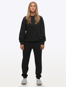 Womens | Divine Relaxed-Fit Fleece Pullover | Black