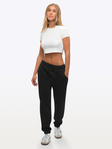 Womens | Divine Signature-Fit Fleece Sweatpant | Black
