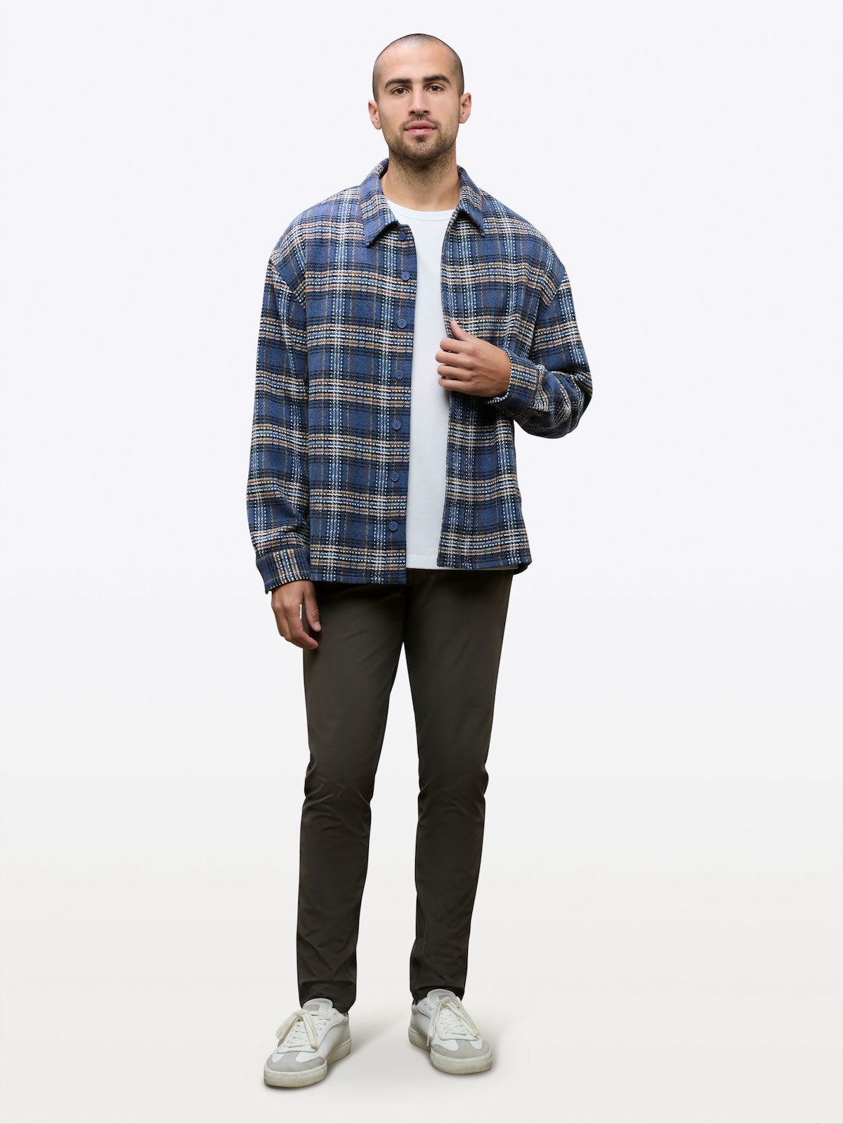 Unisex | Horizon Classic-Fit Tweed Shacket | Atlantic Plaid