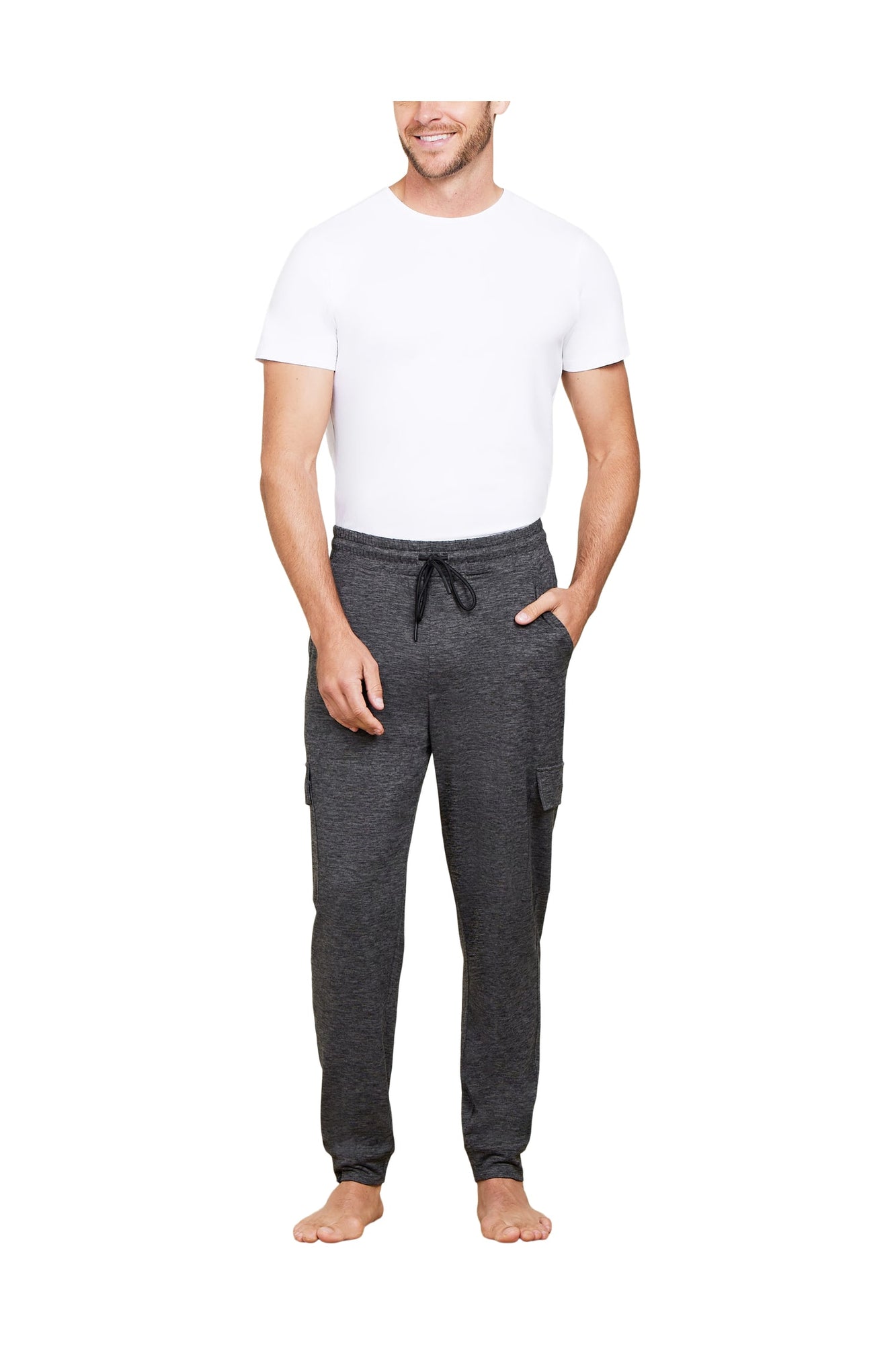 Mens | Malibu Collection Butterchic Cargo Pant | Heathered Carbon