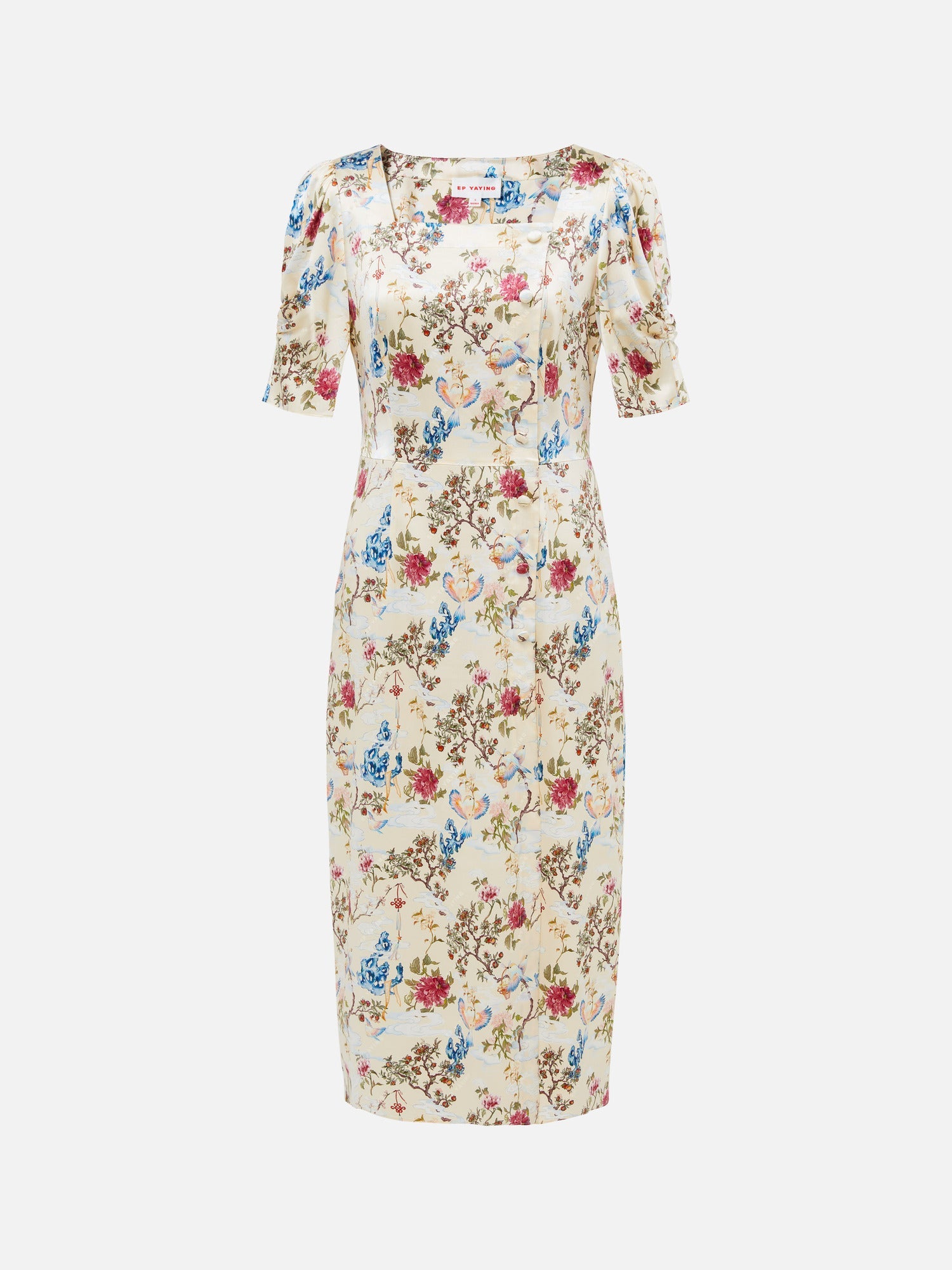 Floral Dress | Beige