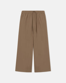 Mens | Einar Slub Shirting Drawstring Pants | Fossil Brown