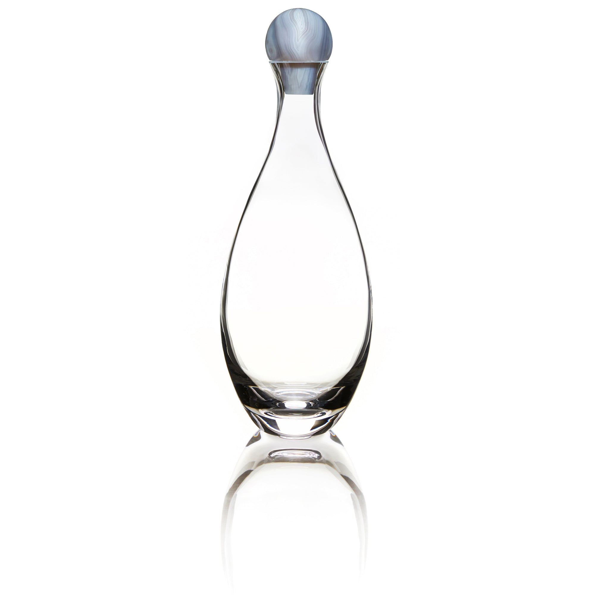 Elevo Decanter | Smoke Agate | Lead-Free Crystal