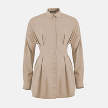 OW Collection ELLA Shirt Dress Dress 036 - Tan