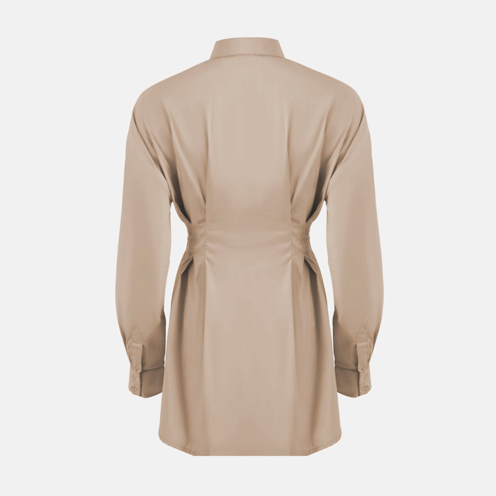 OW Collection ELLA Shirt Dress Dress 036 - Tan