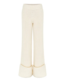 Enigma Chunky Rib Pant | Ivory