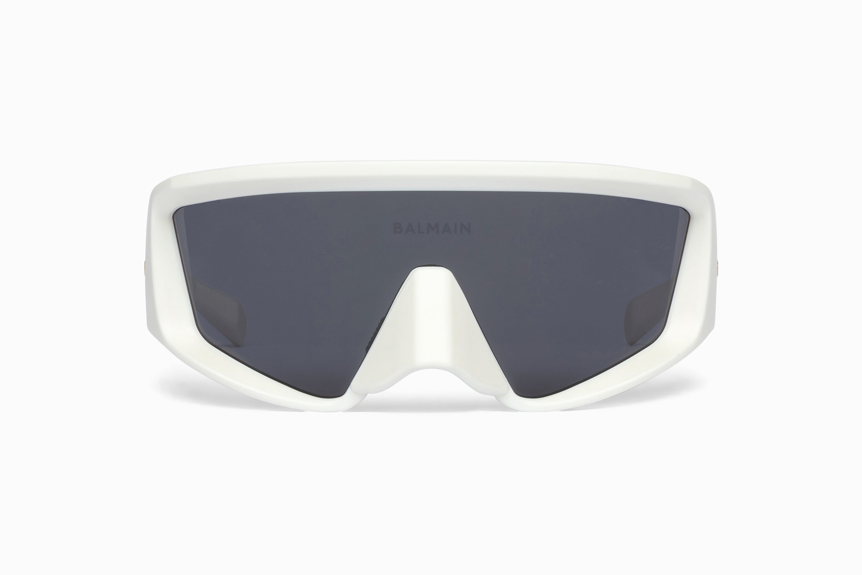 Unisex | Espion Sunglass | White - Gold | Dark Grey