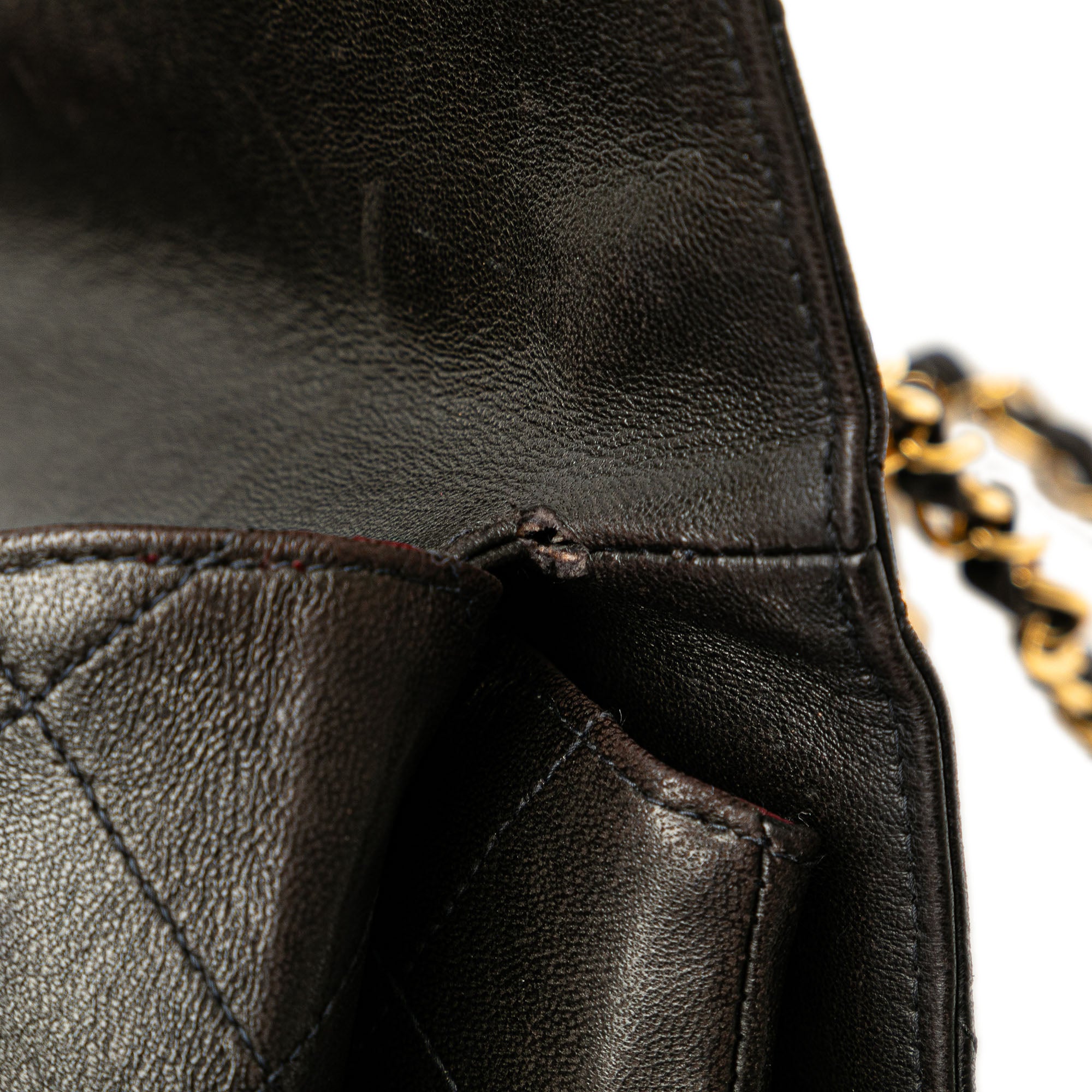 Chanel | Pre-Owned Jumbo Lambskin Double Sided Flap | Black