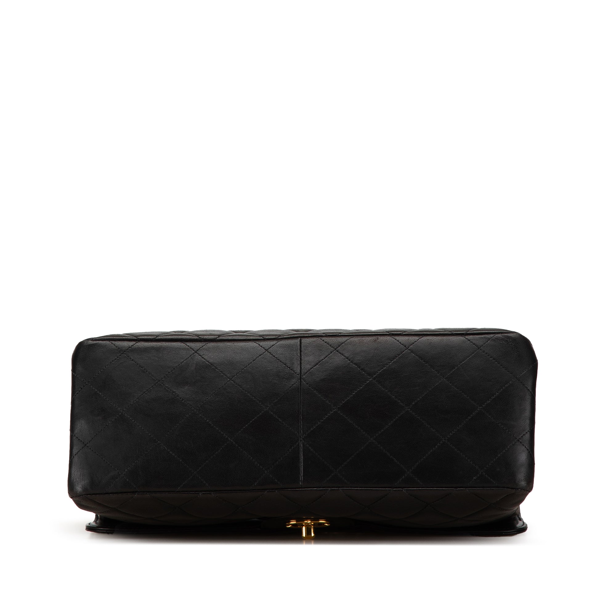 Chanel | Pre-Owned Jumbo Lambskin Double Sided Flap | Black