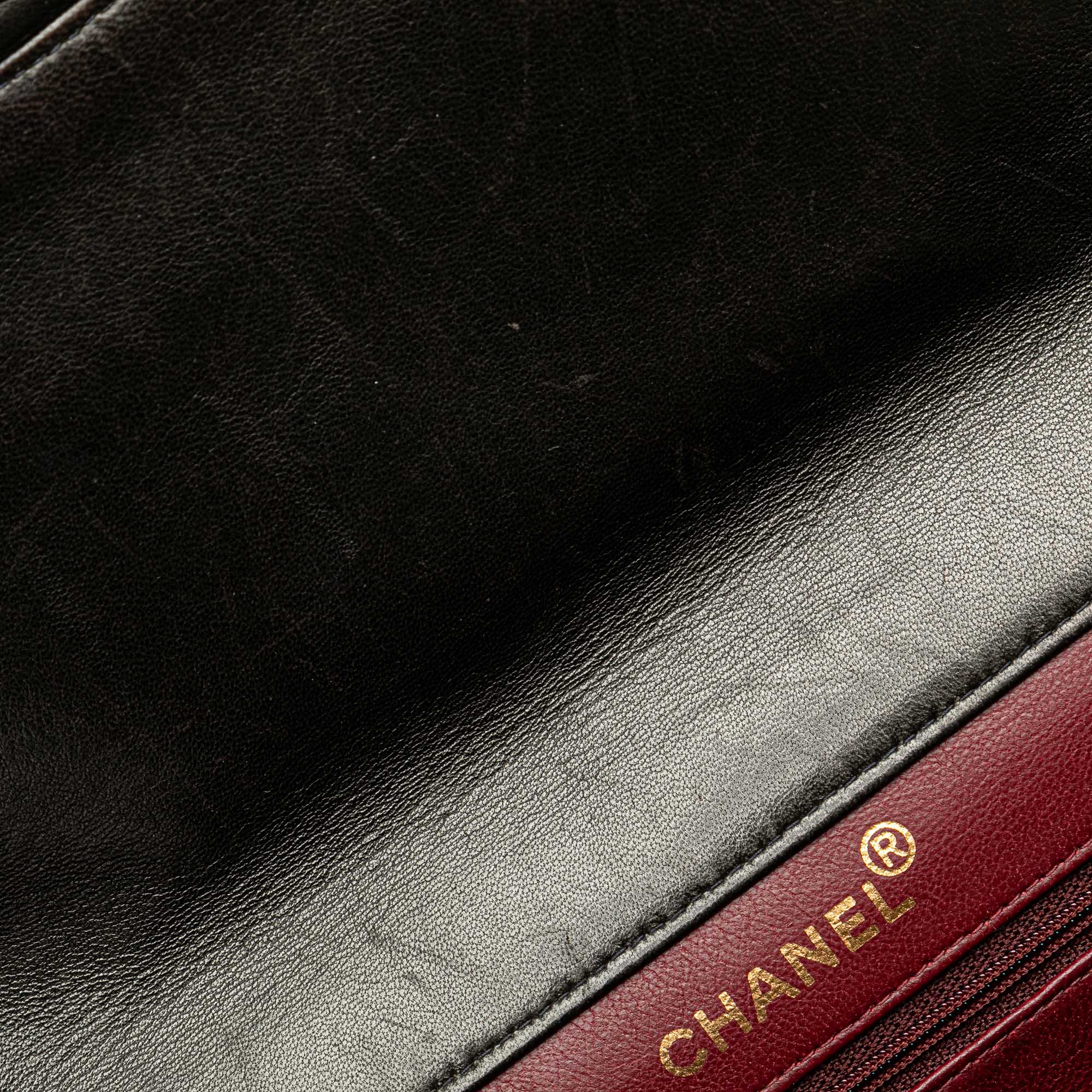 Chanel | Pre-Owned Jumbo Lambskin Double Sided Flap | Black