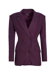 Womens | Cosmo Blazer | Eggplant