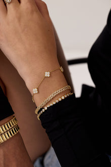 Camilla Bracelet | Clear Crystal | 14K Gold Plated