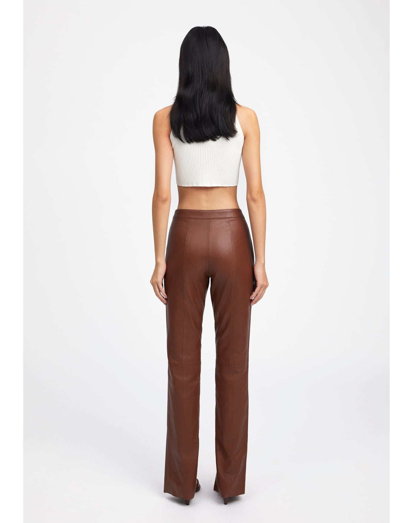 Elm | Leather Pants | Chocolate