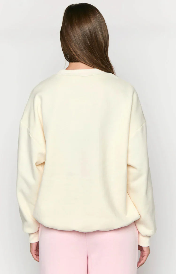Elodie Crew Neck Sweater | Cream