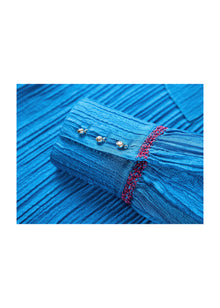 Ethnic Pleated Top | Sapphire