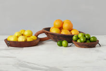Vintage Wood Bowl with Carved Handle | Natural