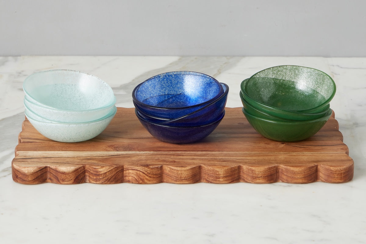 Glass Tasting Bowls | White | Set of 4