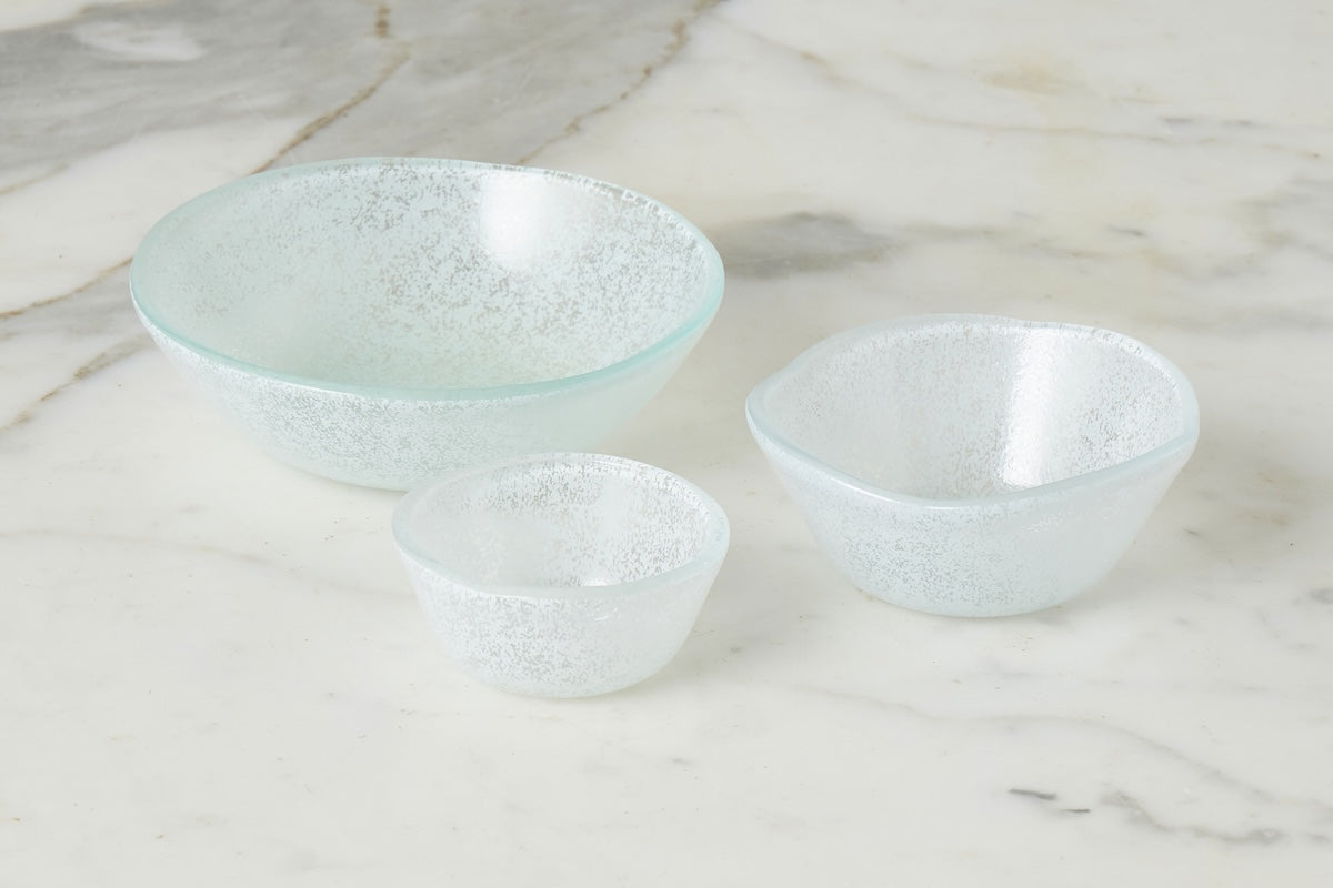 Glass Tasting Bowls | White | Set of 4