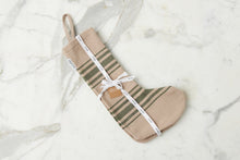 Holiday Stocking | Vintage Spruce Green Stripe | Set of 2