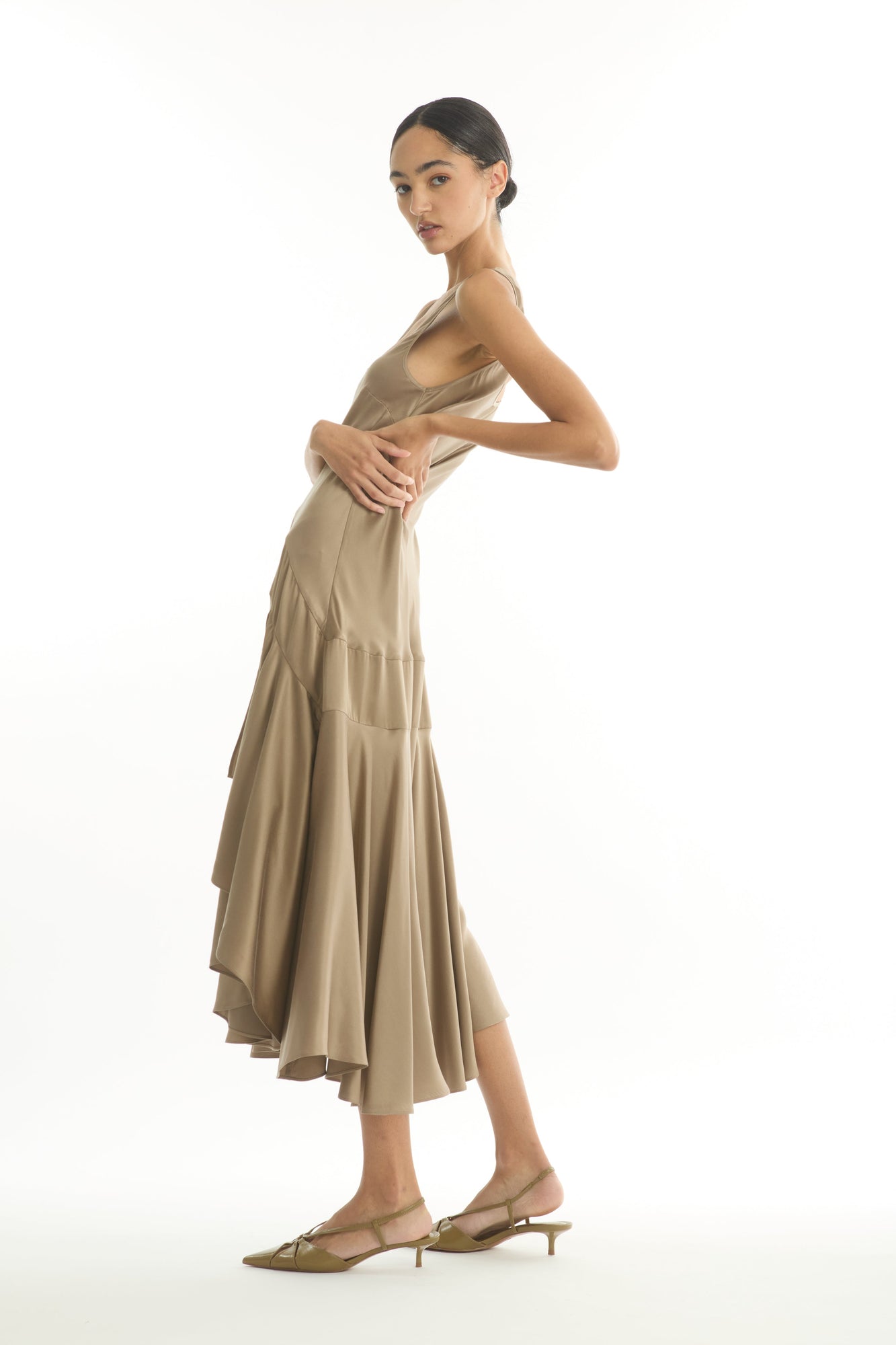 Evelyn Dress | Taupe