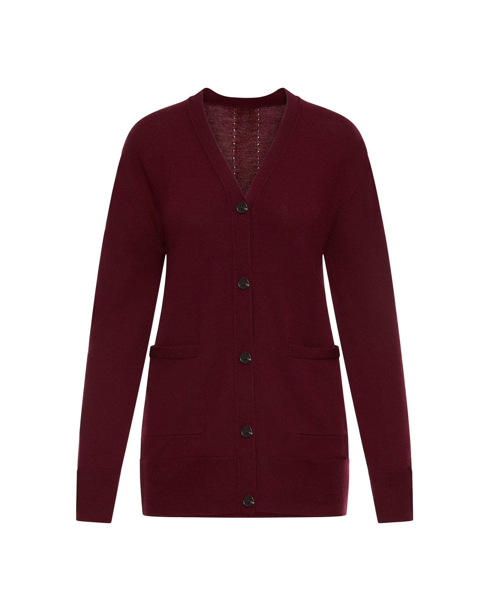 Everyday Cardigan in Merino Wool | Merlot