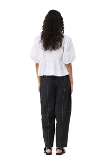 Elasticated Curve Pants | Black