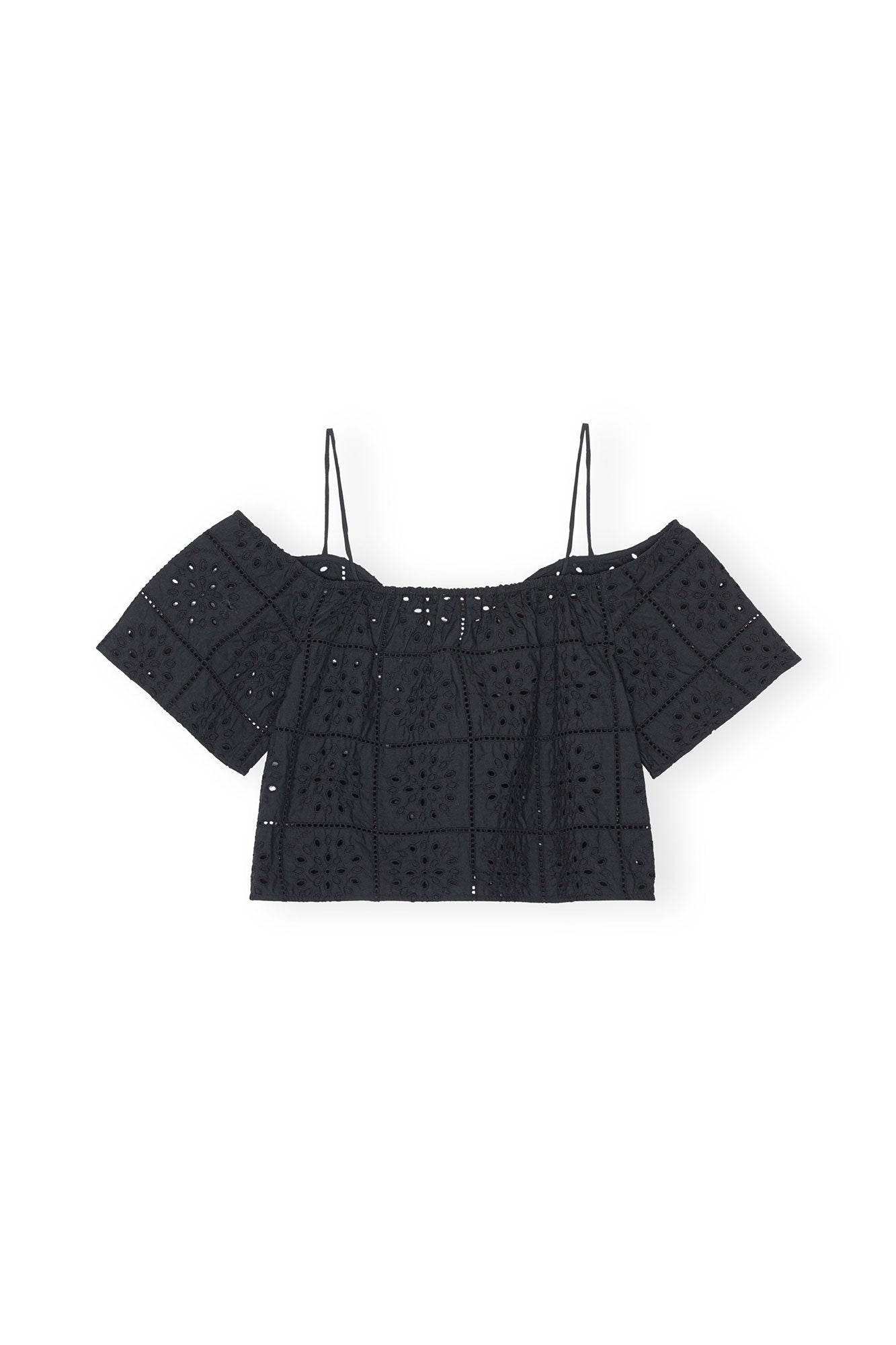 Broderie Anglaise Top | Black