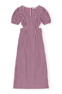 Stripe Cotton Cutout Dress | Bonbon