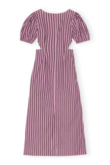 Stripe Cotton Cutout Dress | Bonbon