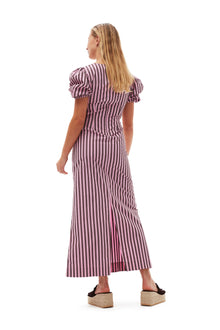 Stripe Cotton Cutout Dress | Bonbon