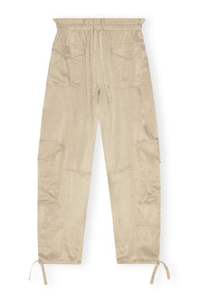 Washed Satin Pants | Safari