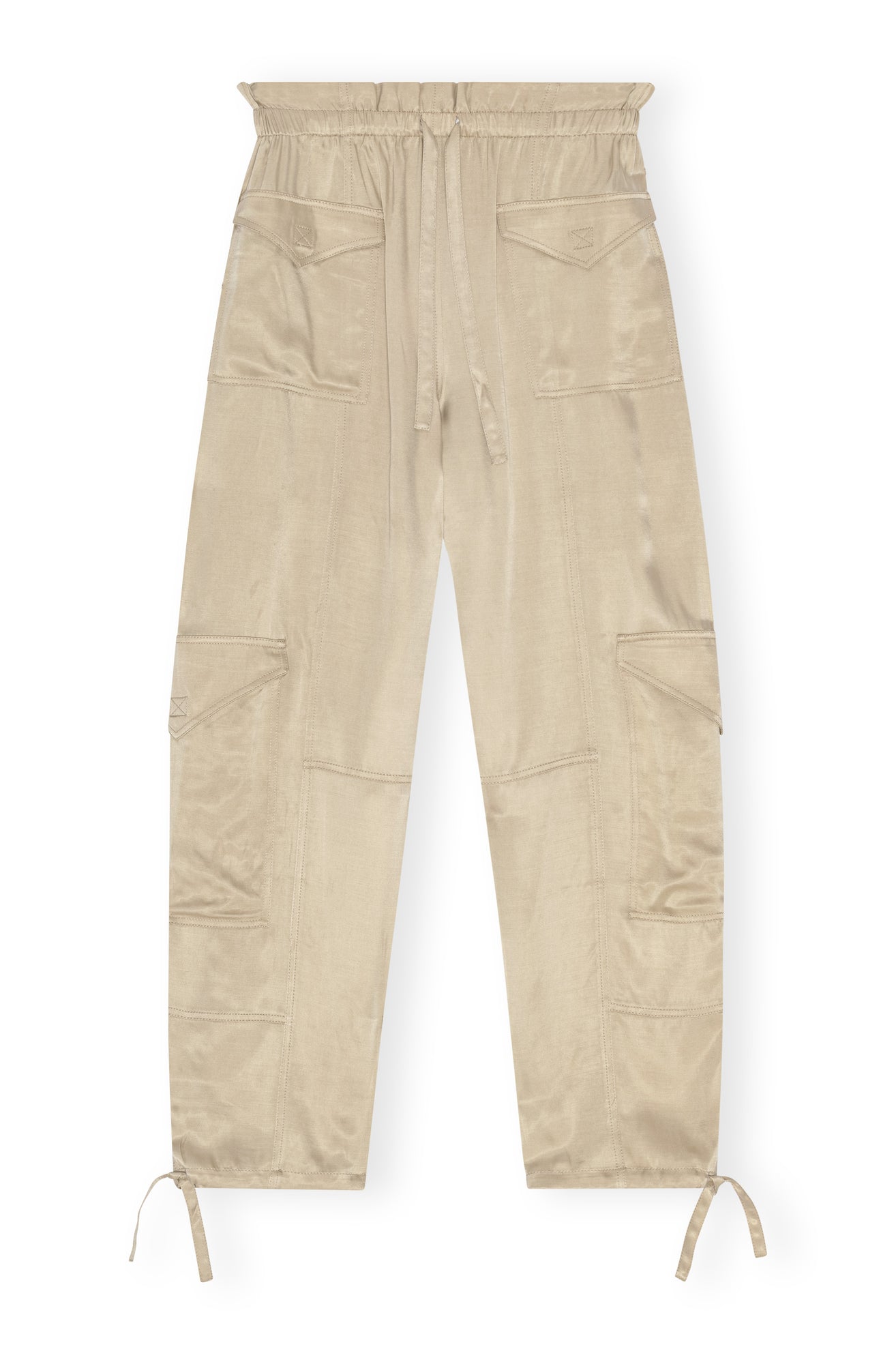Washed Satin Pants | Safari