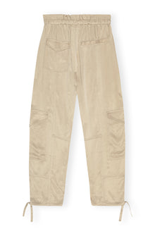 Washed Satin Pants | Safari