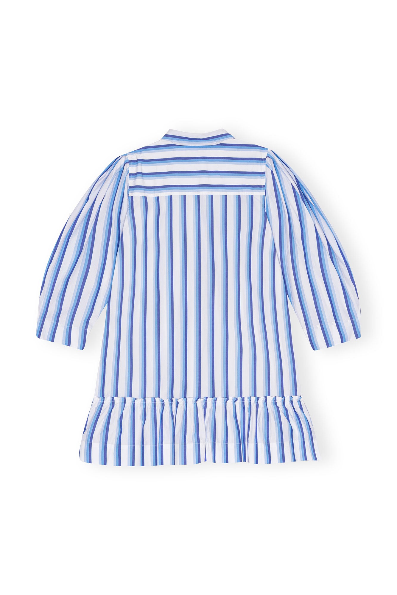 Stripe Cotton Mini Shirt Dress | Silver Lake Blue